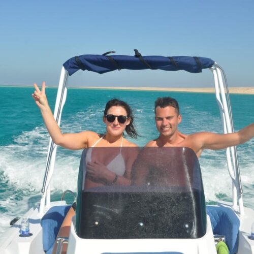 Speedboot- Private Ausflug in Hurghada: Schnorcheln und Sonnenuntergang
